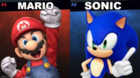 Mario vs Sonic with better renders - Imgflip