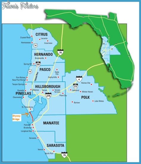 BOB GRAHAM SUNSHINE SKYWAY BRIDGE MAP - TravelsFinders.Com