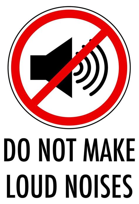 Do not make loud noises sign isolated on white background 1591948 Vector Art at Vecteezy