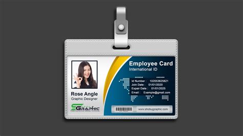 Employee Horizontal Id Card Design – Photoshop Tutorial - YouTube