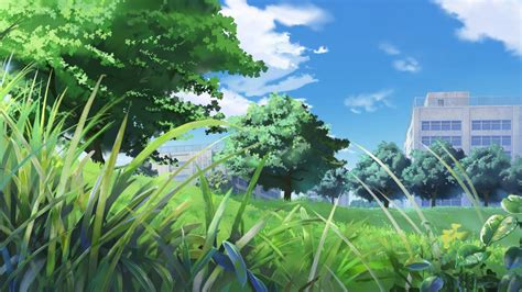 Anime Grass Background