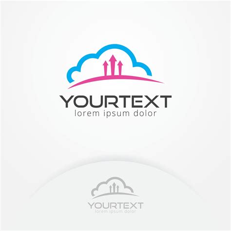 Cloud backup logo design 6789070 Vector Art at Vecteezy