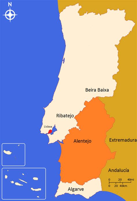 a map showing the location of major cities and towns in spain, with two separate areas labeled