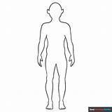 Body Outline Coloring Page  Easy Drawing Guides sketch template