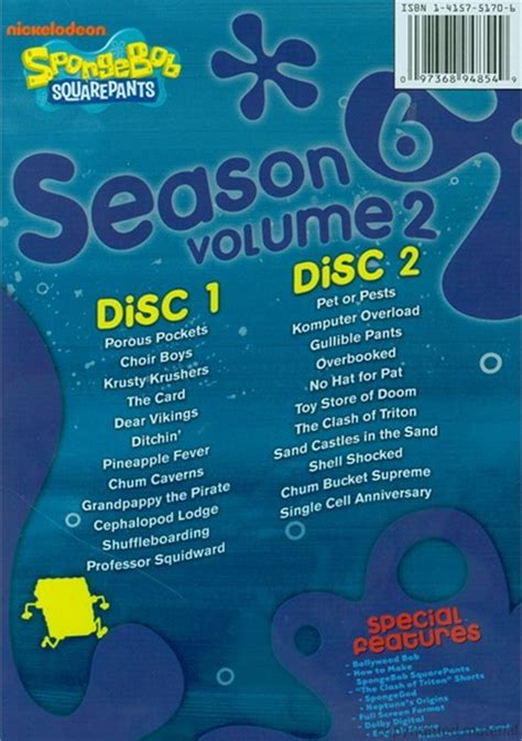 SpongeBob SquarePants: Season Six - Volume 2 (DVD 2008) | DVD Empire