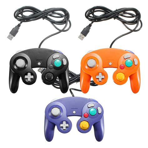 USB Classic Game Controller PC Wired Gamepad For Gamecube NGC | Game controller, Video game ...