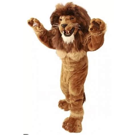 Friendly Lion Mascot Costume Power Lion Costume for Adult