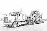 Peterbilt Semi Truck Coloring Pages sketch template