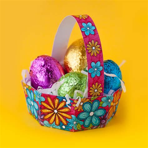 How to Make an Easter Egg Basket | Free Template - Sarah Renae Clark ...