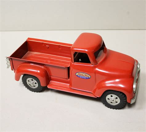 Bargain John's Antiques | Antique Tonka Toys Red Pressed Steel Pickup Truck - 1950's - Bargain ...