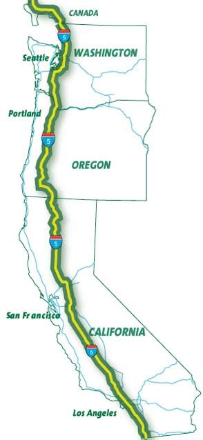 Interstate 5 California Map - Allina Madeline