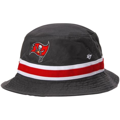 Tampa Bay Buccaneers '47 Brand Striped Bucket Hat - Graphite - Fanatics.com