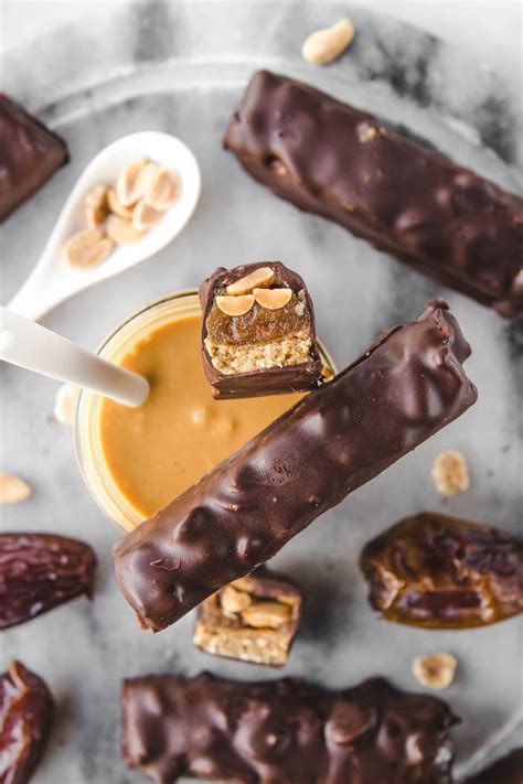 Healthy Snickers Bars (Vegan + 6 Ingredients!) - From My Bowl