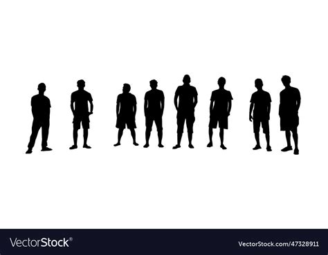 Friends group silhouette Royalty Free Vector Image