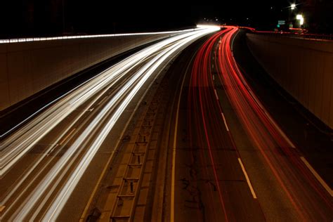 Free Images : light, road, bridge, car, night, highway, freeway ...