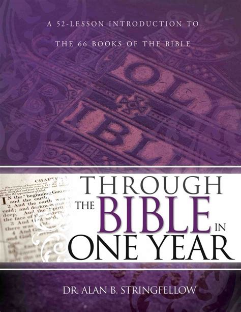 Through The Bible in One Year: A 52-Lesson Introduction to the 66 Books ...