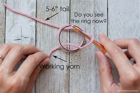 How to Crochet the Magic Ring (Magic Circle) | Tutorial with Pictures | Kirsten Holloway Designs ...