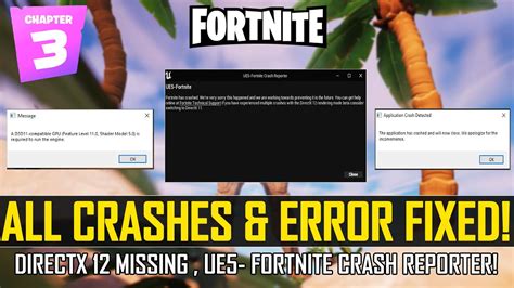 How to Fix Crashes in Fortnite Chapter 4 Season 1 | UE5- Fortntie Crash Reporter | UE5- Fortnite ...