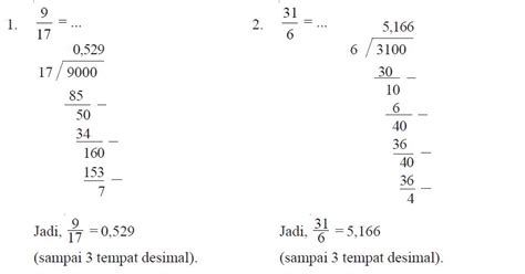 Cara Mengubah Pecahan Biasa dan Pecahan Campuran Ke Pecahan Desimal | Berpendidikan