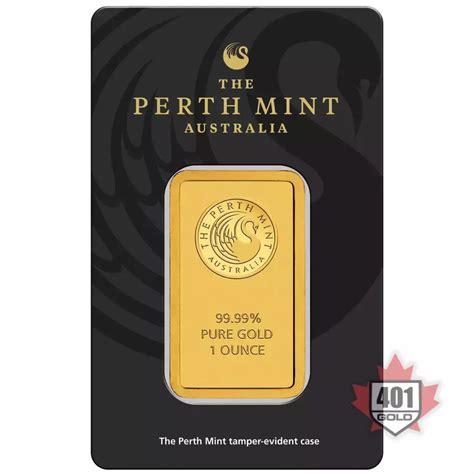 1 oz Perth Mint Gold Bar | 401Gold Inc