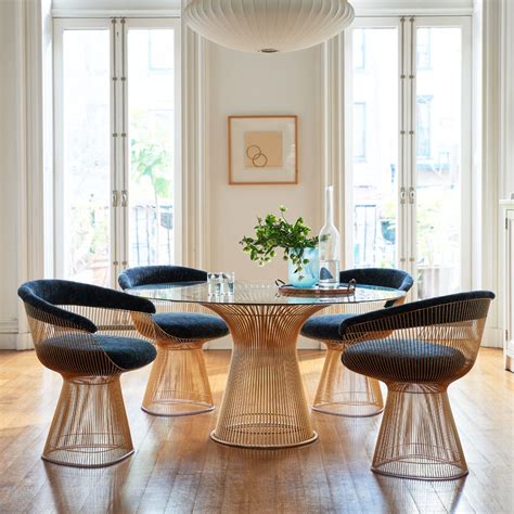 Knoll Releases 18k Gold-Plated Versions of Bertoia and Platner Vintage Classics | Warren platner ...