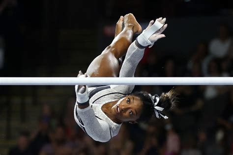 Simone Biles wins her first competitive gymnastics event since 2021 ...