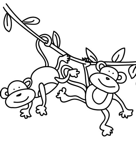 How To Draw A Swinging Monkey - GESTUNB