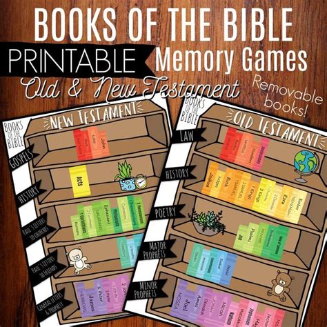 Books Of The Bible Printable Cards