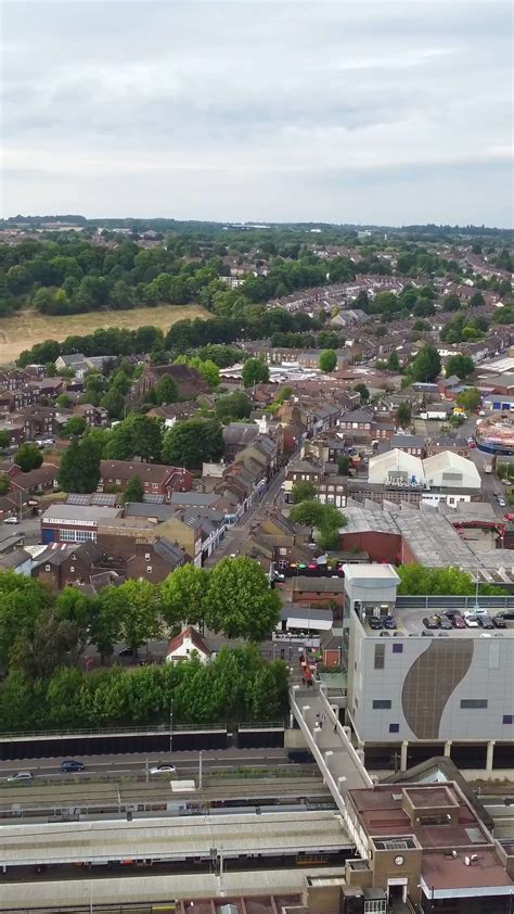 High Angle View of British Residential Homes at Luton Town of England UK 16169007 Stock Video at ...