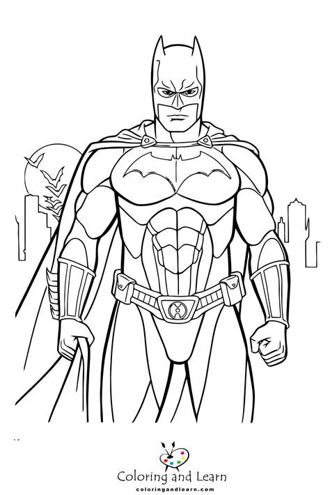 Batman Coloring Pages (FREE) (2024) - Coloring and Learn