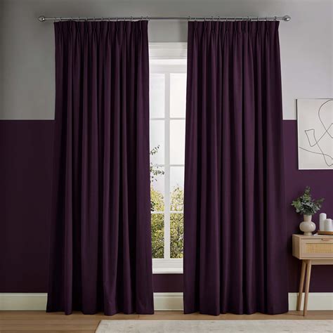 Campanile Damson Purple Curtains | Made to Measure Curtains | Graham & Brown