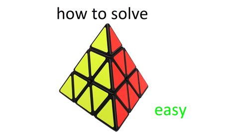 How to solve a rubiks triangle easy - YouTube