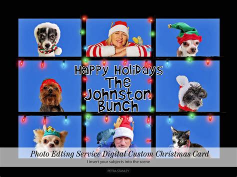 Funny Brady Bunch Christmas Photo Cards Zoom Christmas Card | Etsy