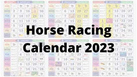 Malaysia Horse Racing Calendar 2023 - Leh Leo Radio News