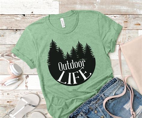 Free Outdoor Life SVG T Shirt Design - The Crafty Crafter Club | Free t shirt design, Graphic ...