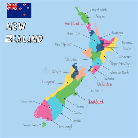 New Zealand map hand draw vector. Illustration EPS10 , #spon, #hand, # ...