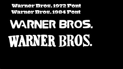 Warner Bros. 1972 and 1984 Font by Charlieaat on DeviantArt