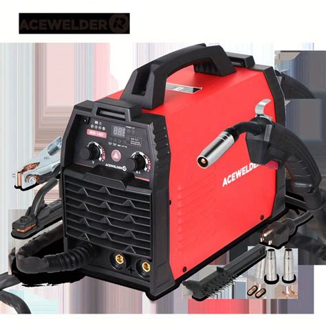 Acewelder Mig Welder 140a Flux Mig/lift Tig/stick 3-in-1 Welding Machine Portable Gasless Igbt ...