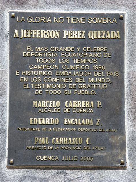 Porque Ecuador?: Getting to know Cuenca - Jefferson Perez - Only Ecuadorian to win an Olympic ...