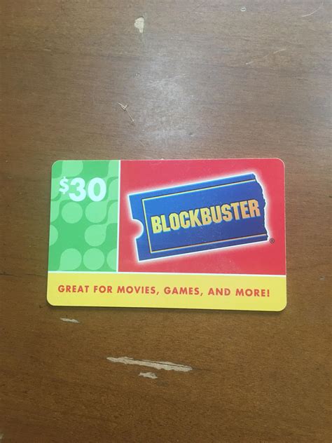 Found this Blockbuster Gift card while cleaning out my house in preparation to move. God I miss ...