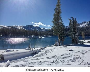 Snow On Horseshoe Lake Mammoth Lakes Stock Photo 727692817 | Shutterstock