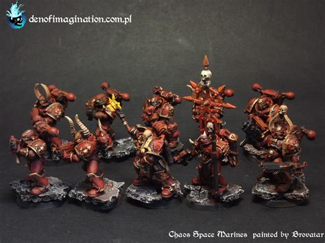 Khorne Week #6 Chaos Space Marines ~ DEN OF IMAGINATION Miniature ...