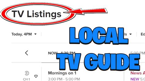 How to Find Your Local TV Guide - YouTube