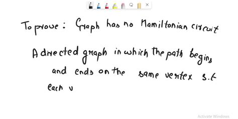 SOLVED: Problem 3: Does the graph shown below have a Hamiltonian cycle ...