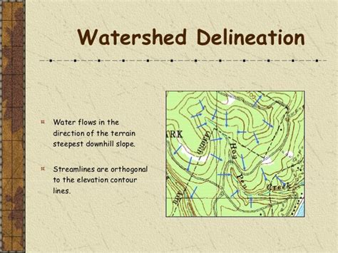 Watershed delineation