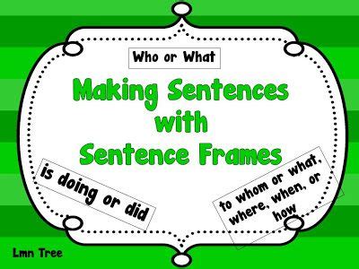 40 Sentence Frames ideas | sentence frames, sentences, teaching