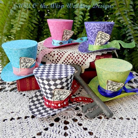 Little Mini Mad Hatter Hats-alice in Wonderland Party Favors | Etsy in 2022 | Alice in ...