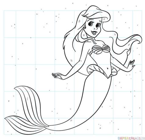 How to draw Ariel | Step by step Drawing tutorials