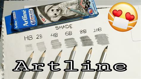 Artline Pencil Shade || HB,2B,4B,6B,8B,10B || - YouTube