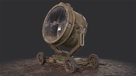 3D Military Searchlight USSR on Behance